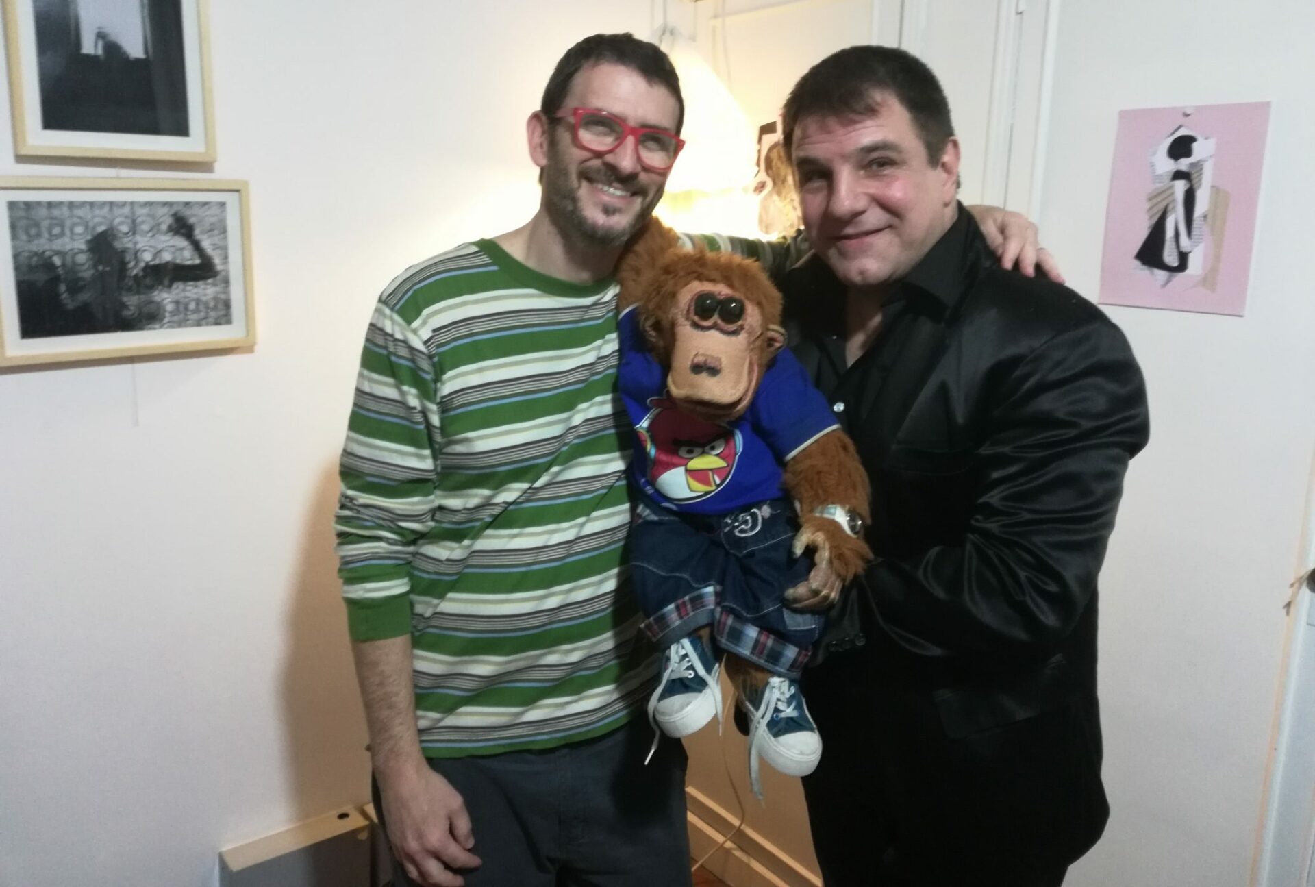 Juan Pablo Ibañez y su mono Toto
